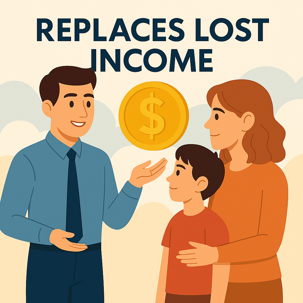 Replaces Lost Income