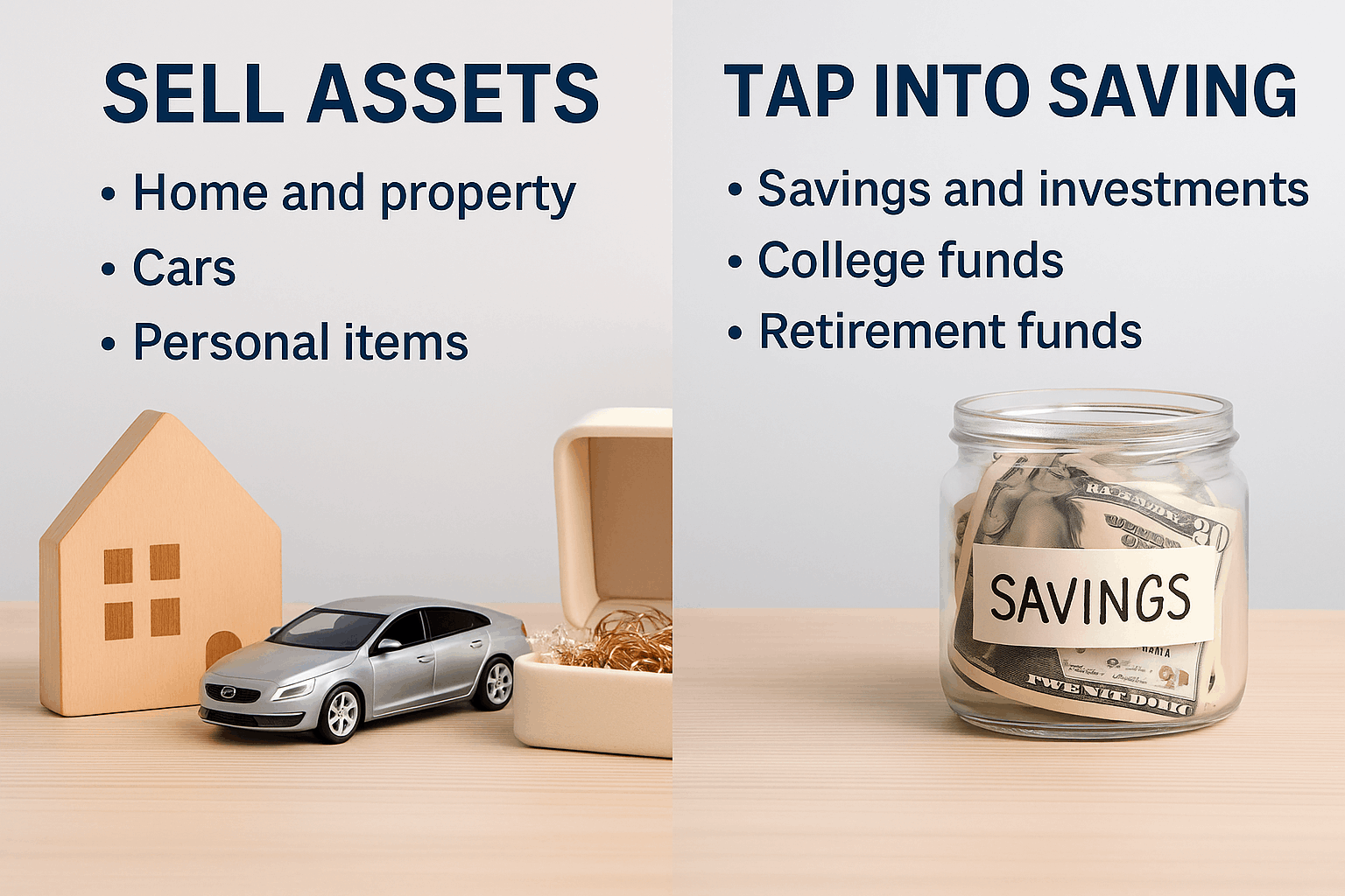 Sell Assets and Tap into Savings